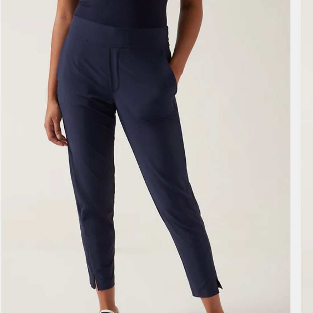 NWT Brooklyn Ankle Pant Petite 00P Navy